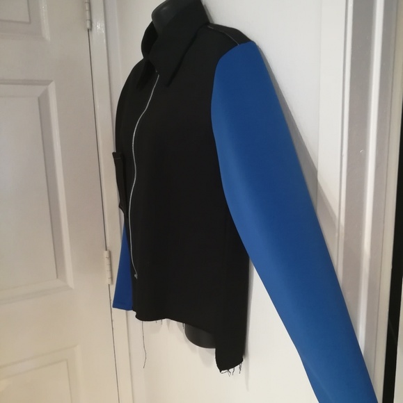 No Label Unisex Contrast Cottom Twill Jacket Sz S - Picture 2 of 6